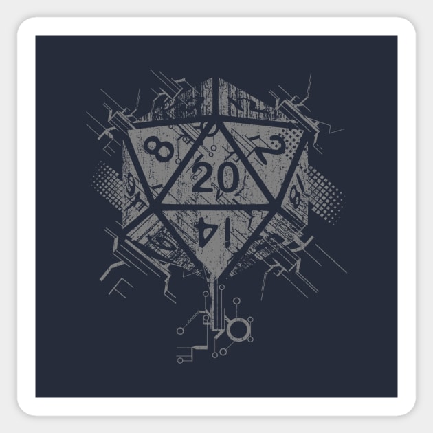 D20 of power Sticker by artlahdesigns